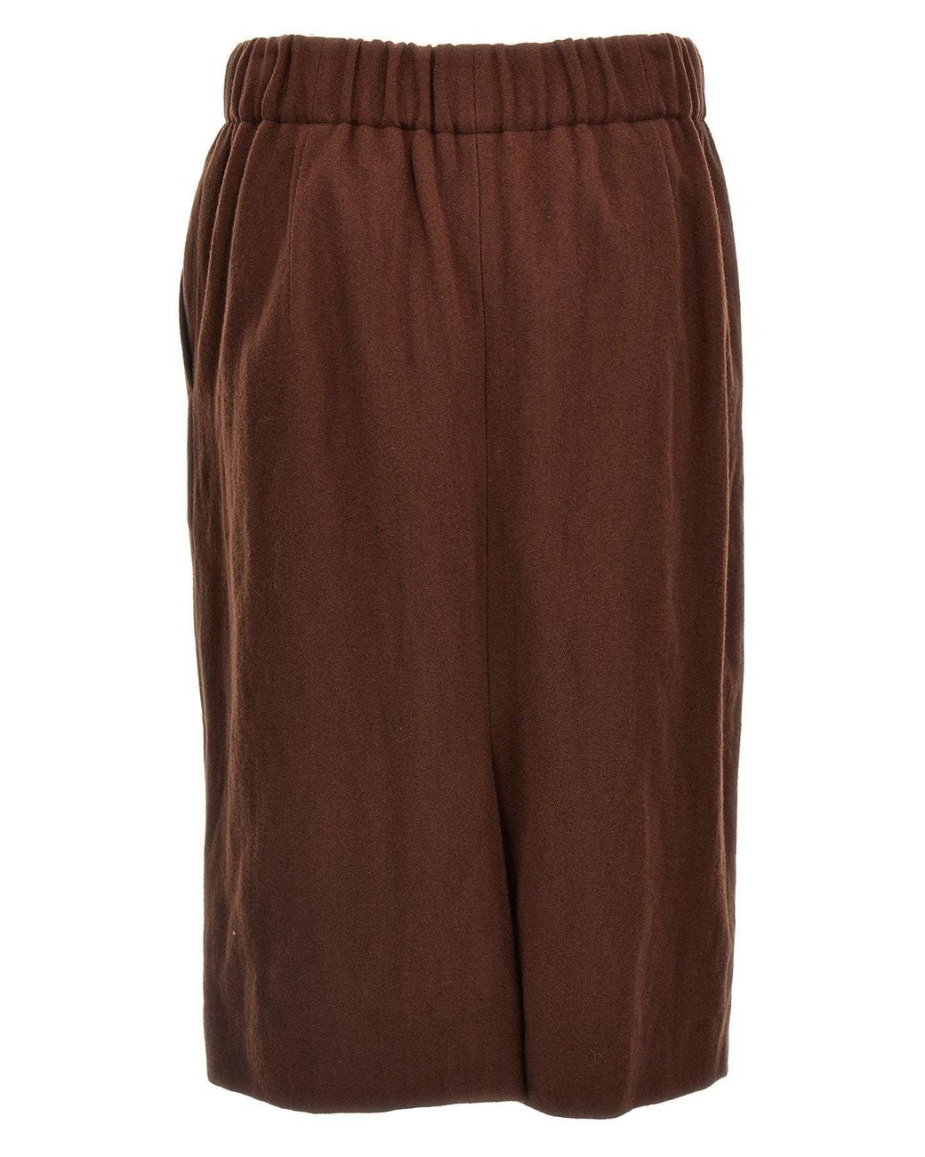 Dries Van Noten Brown Skirt 'Safya'