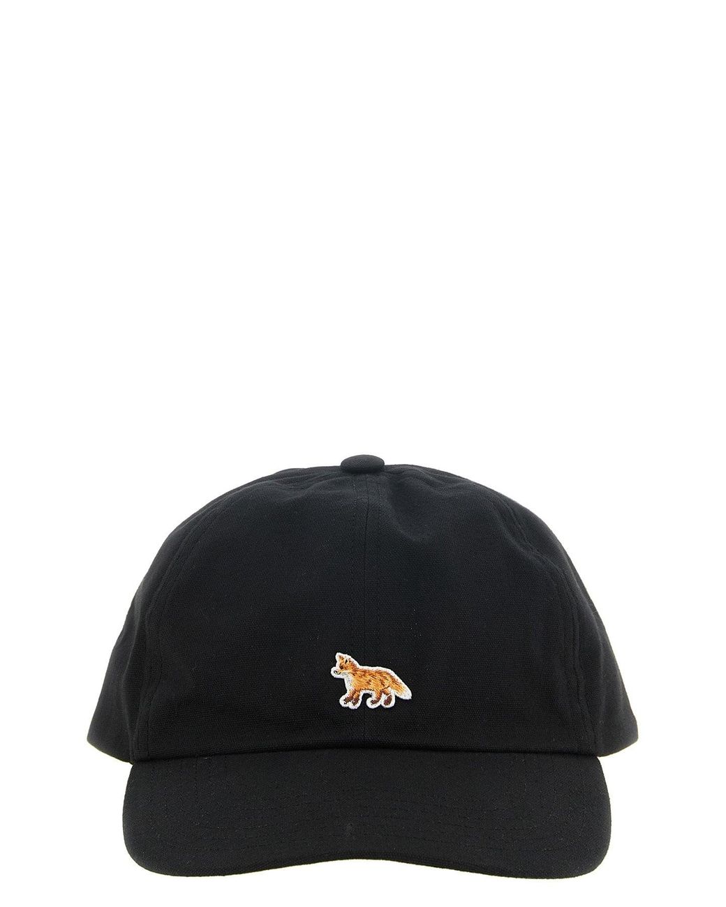 Maison Kitsuné Black Baby Fox Baseball Cap