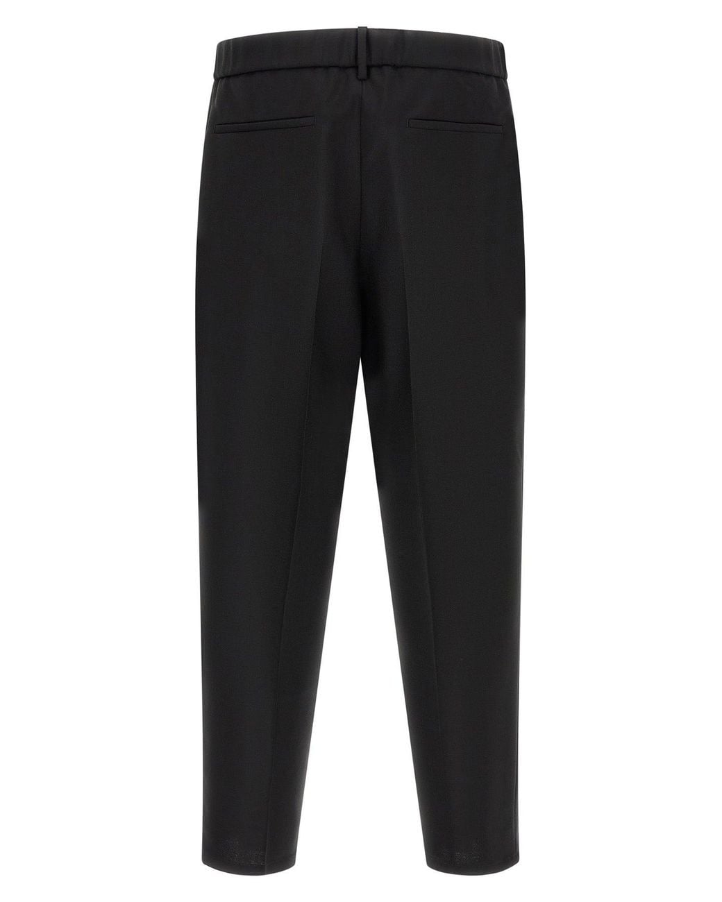 Jil Sander Black Virgin Wool And Mohair Trousers for men