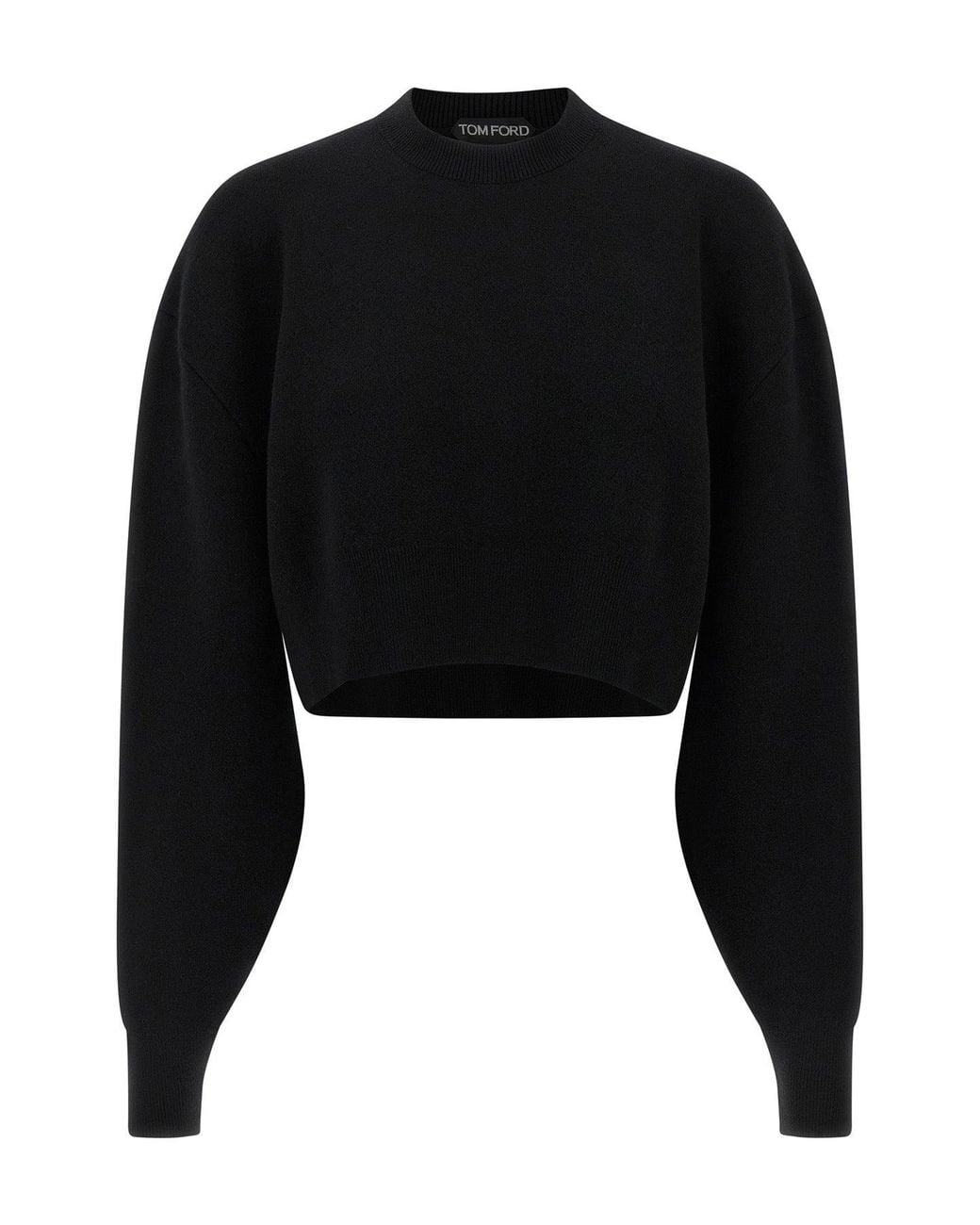 Tom Ford Black Sweater 'Sculptural Double Face Wool Cashmere'