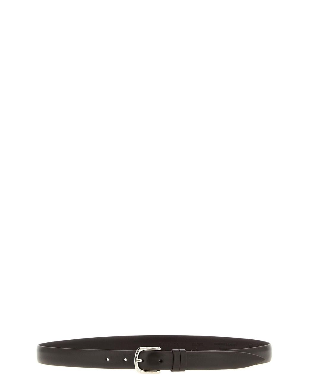 ZERBINI CLAUDIO Black Leather Belt for men