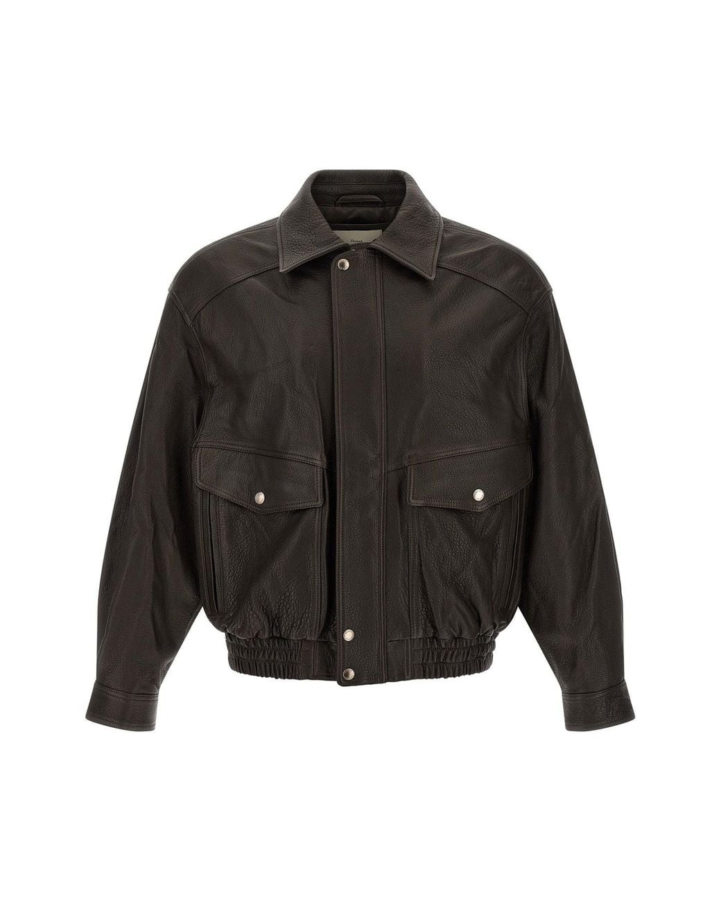 DUNST Black Vintage Leather Jacket for men