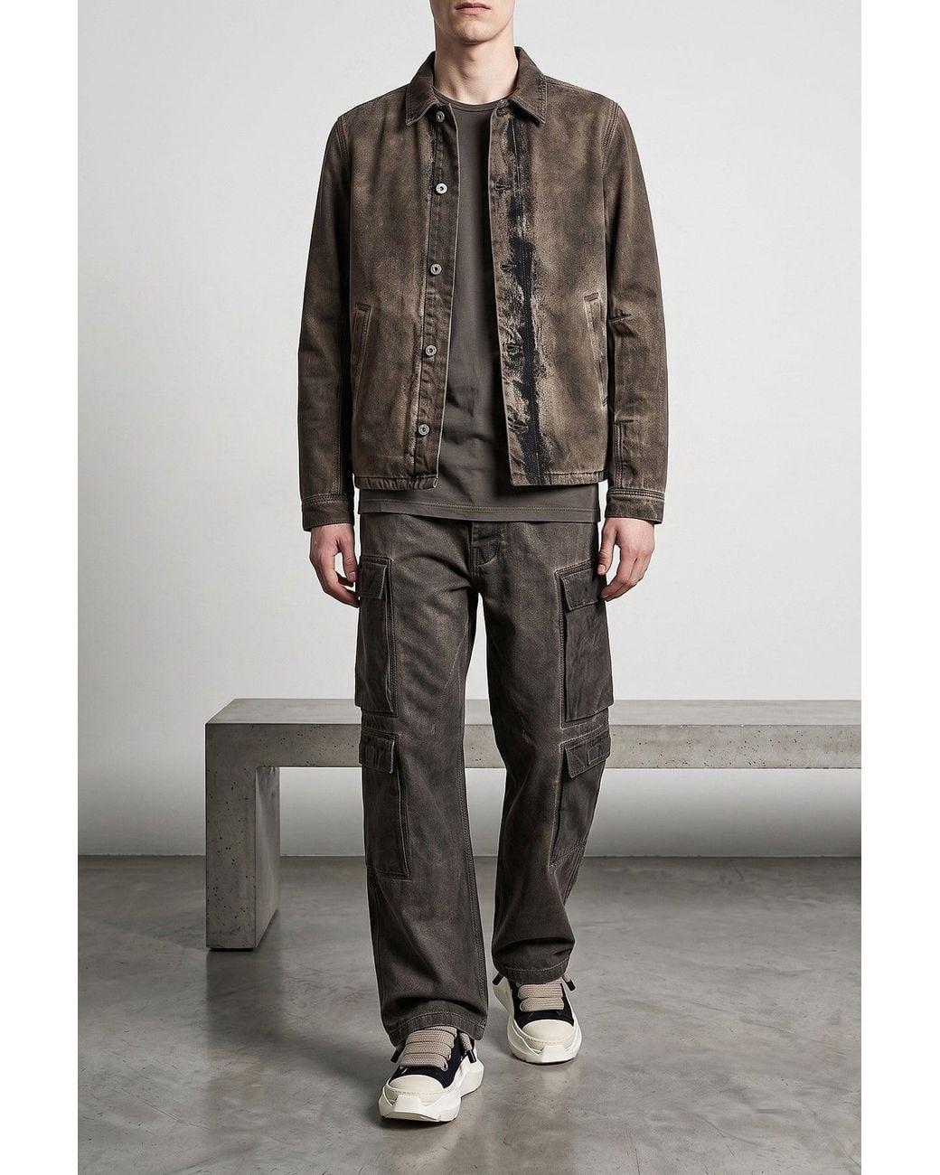 Rick Owens Black Jumbolace Abstract Low Sneaks for men