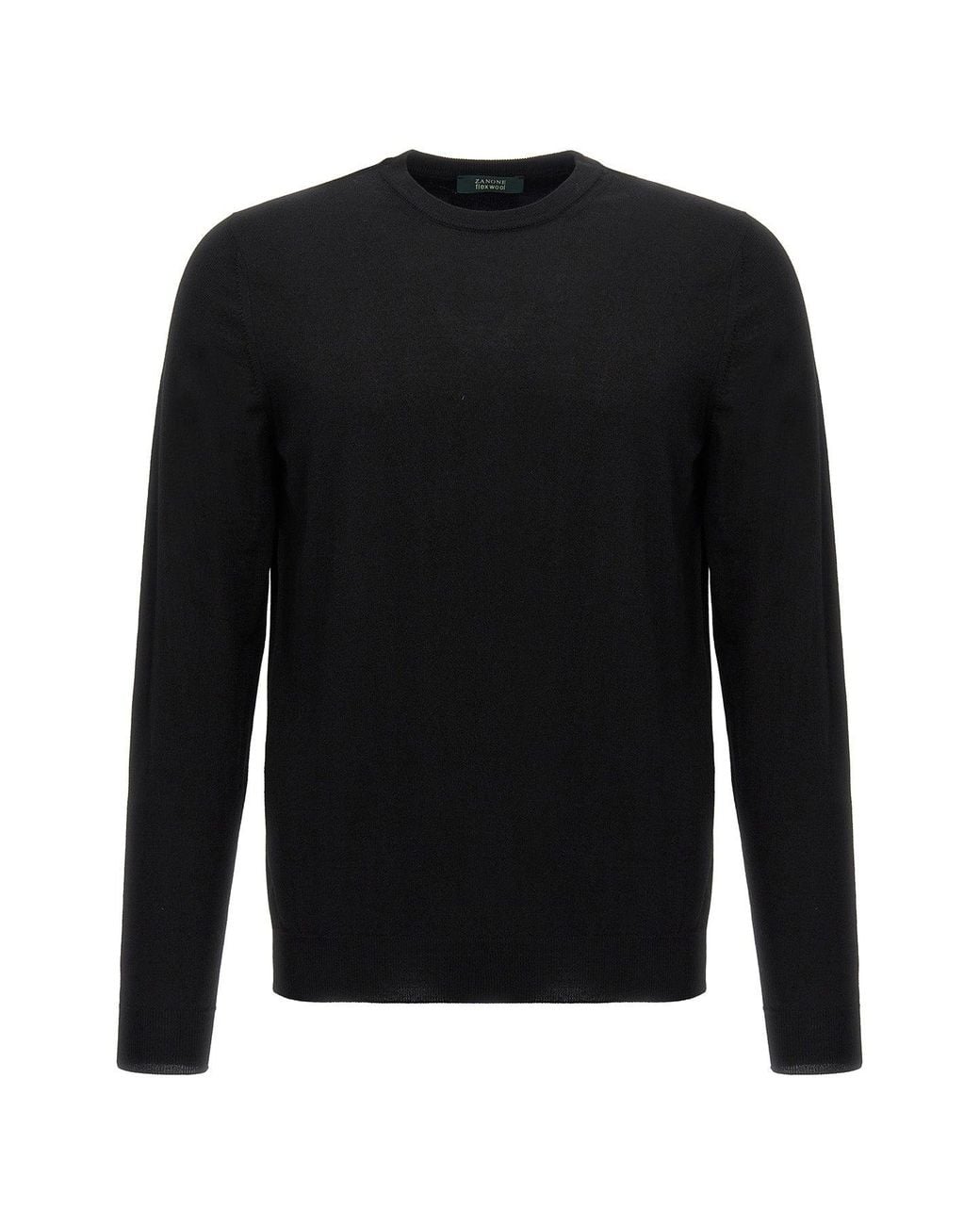 Zanone Black 'Flex Wool' Sweater for men