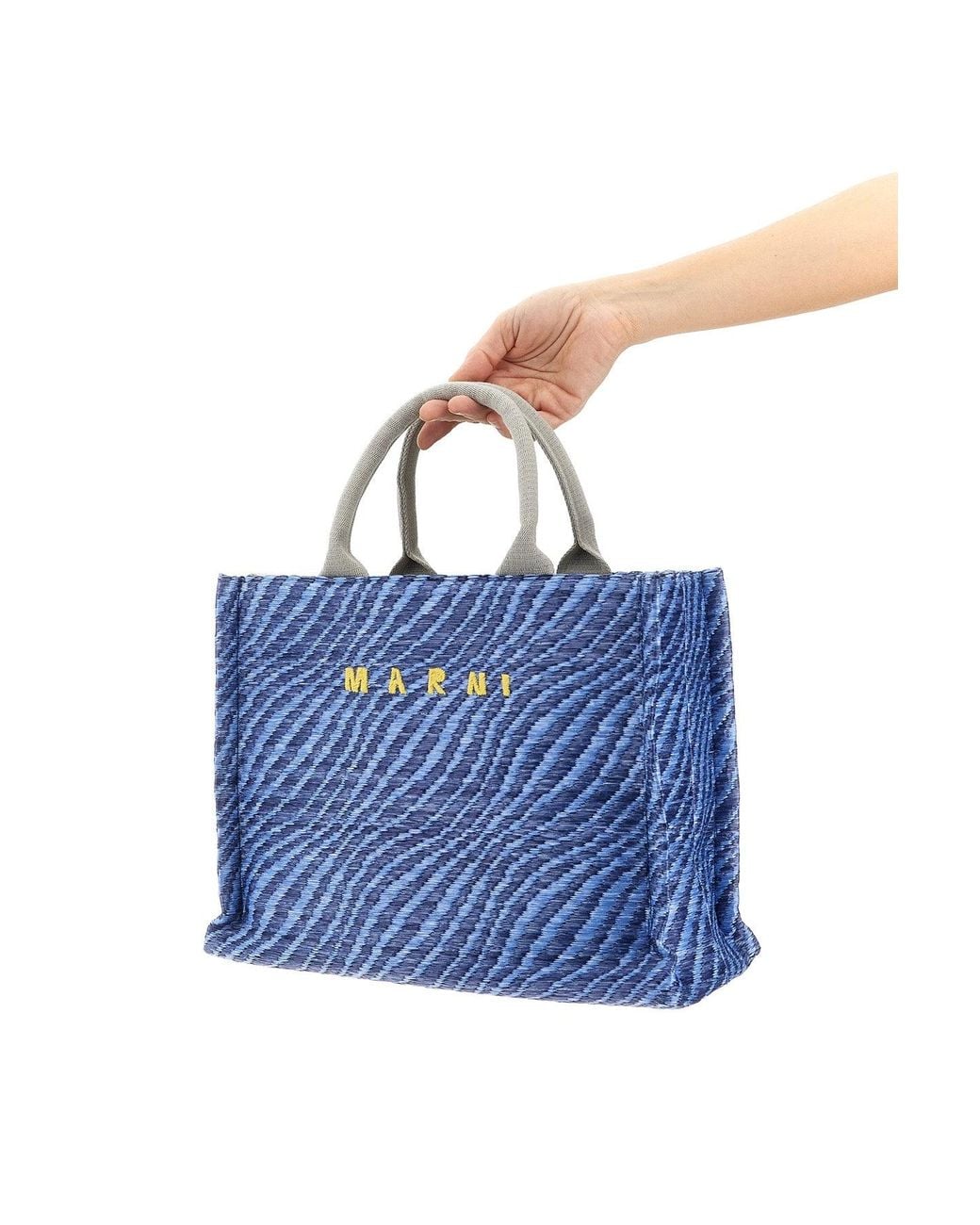 Marni Blue Tote Bag 'Small Basket Tote Bag'