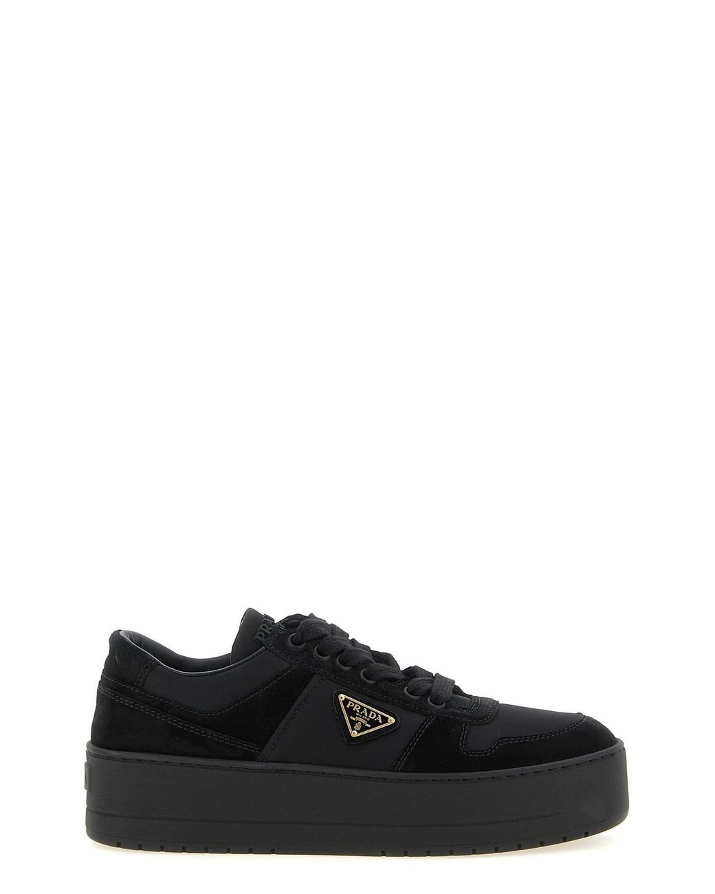 Prada Black 'downtown Bold' Sneakers