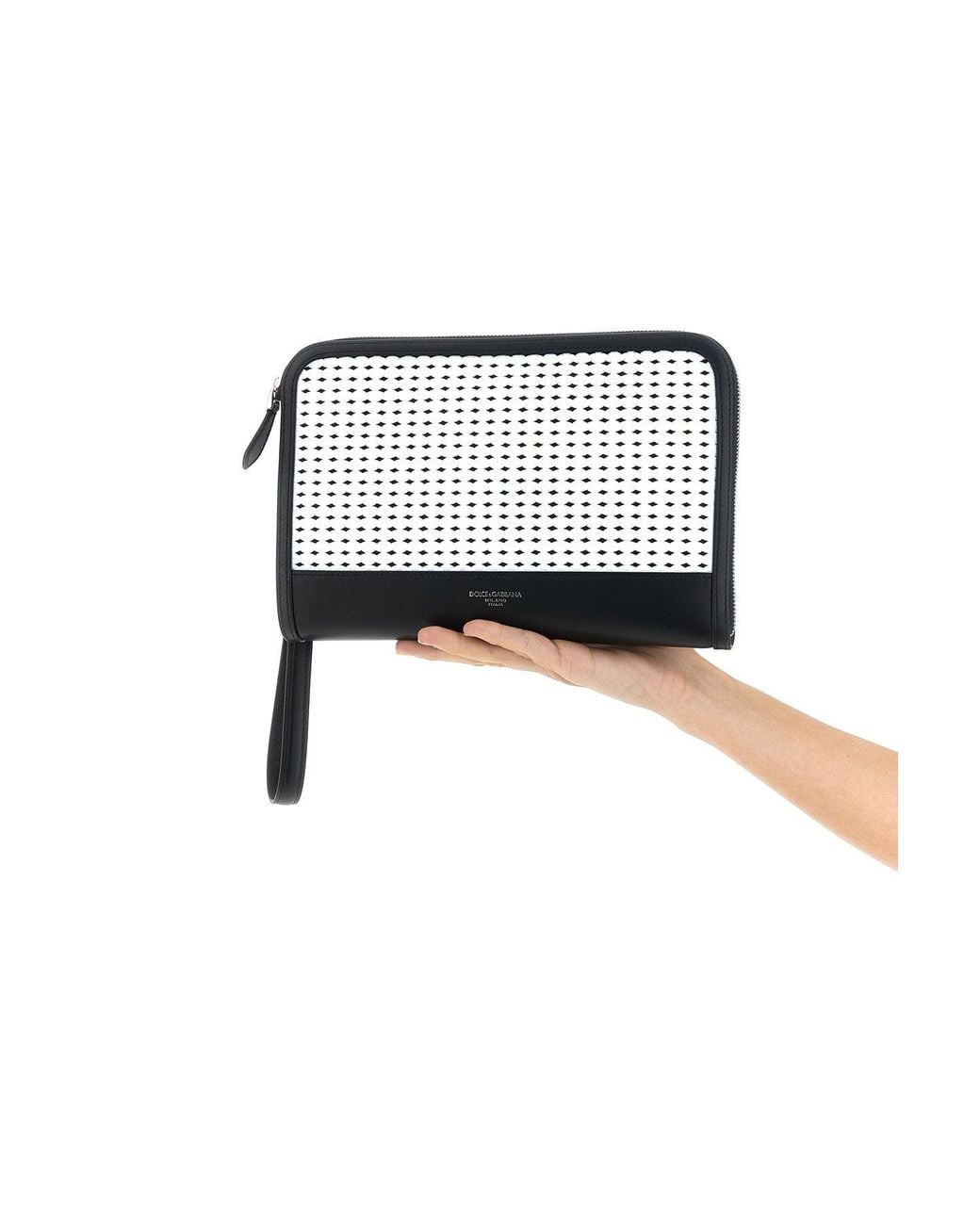 Dolce & Gabbana White 'Atene' Pouch for men