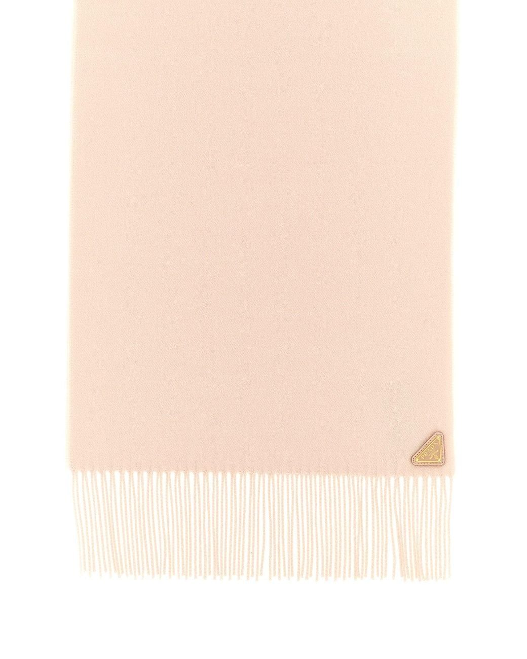 Sciarpa 'Unita Seta Cashmere' di Prada in Natural
