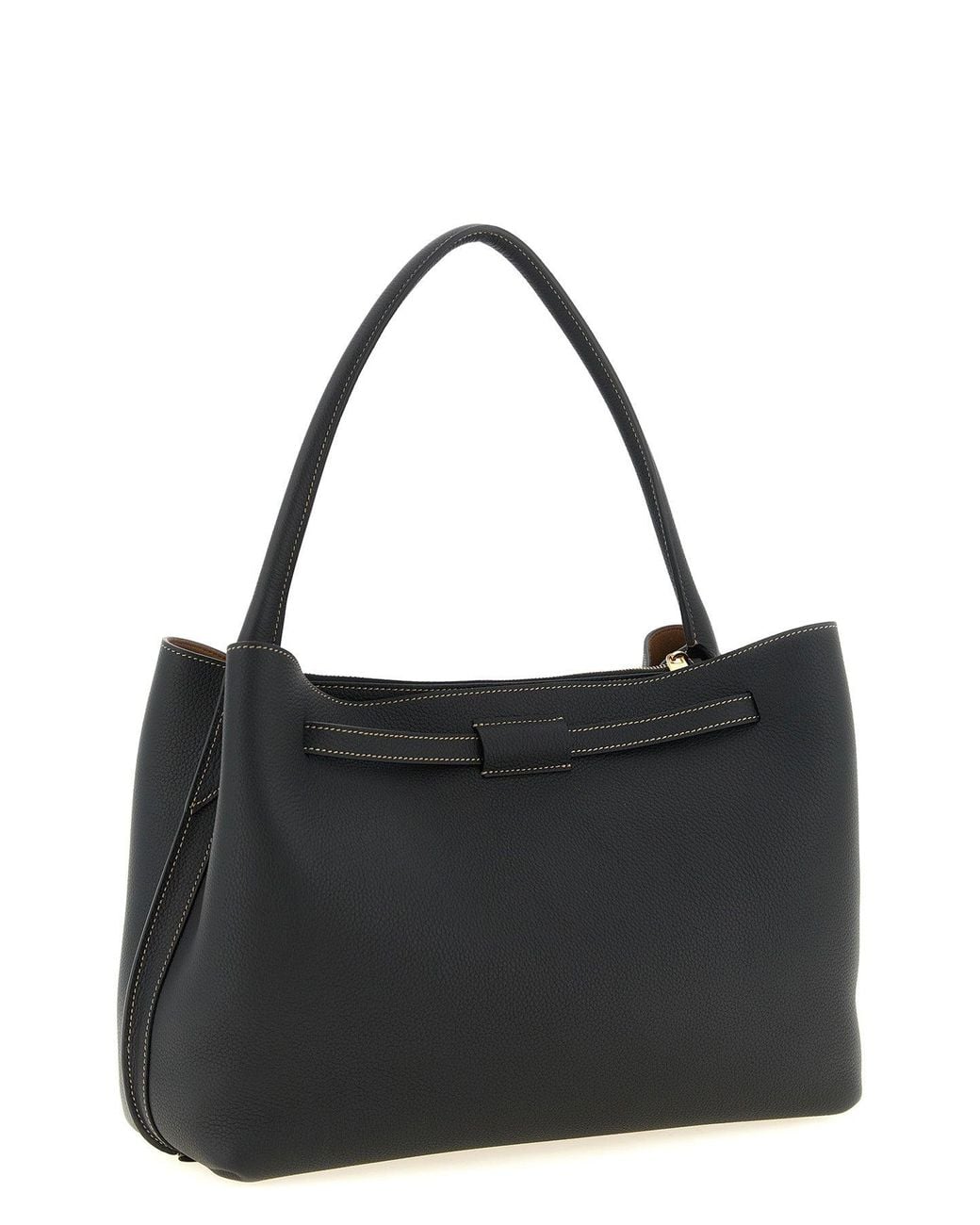 Tod's Black T Signature Small Top Handle Bag