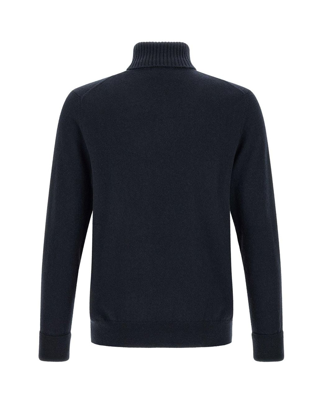 Ballantyne Red Classic Diamond Intarsia Cashmere Turtleneck Sweater for men