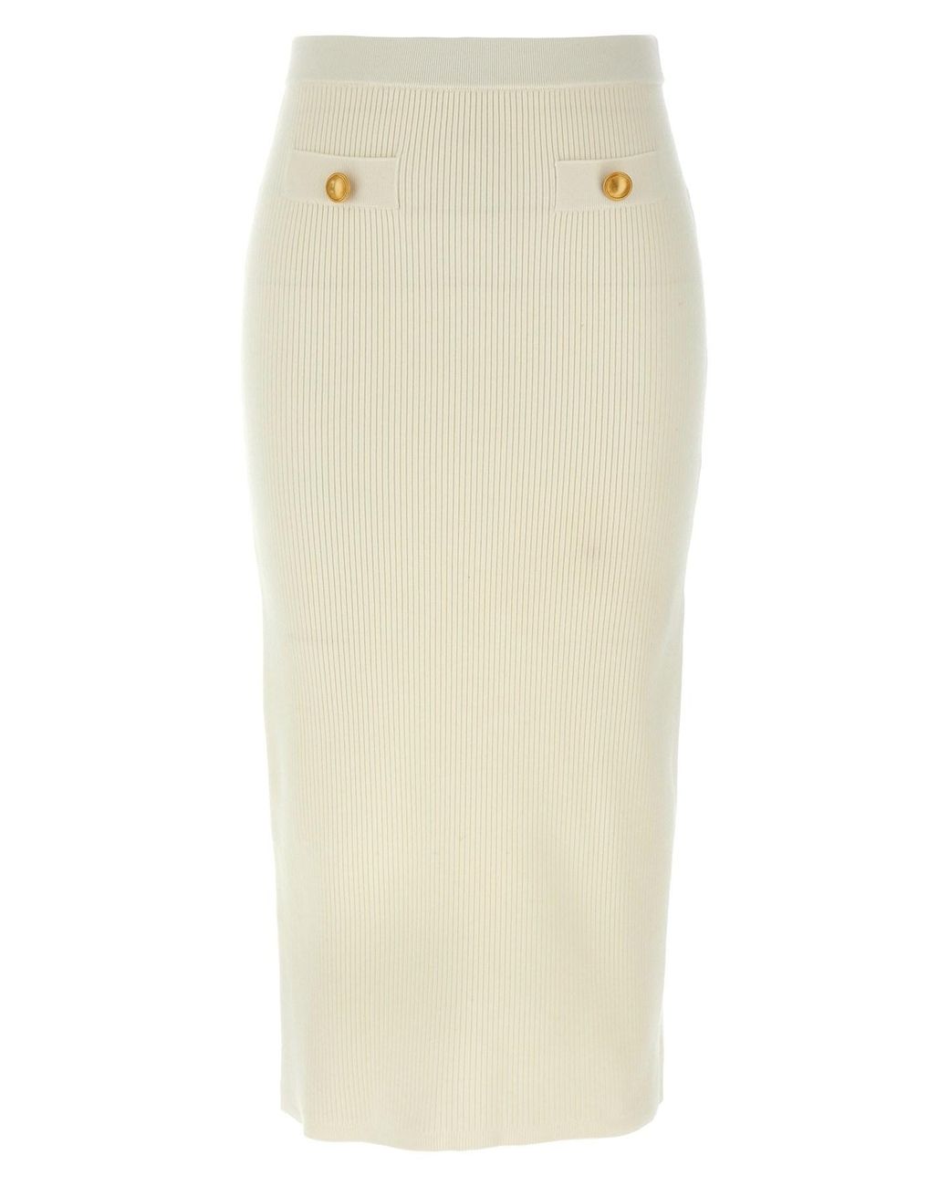 Alessandra Rich Natural Midi Skirt