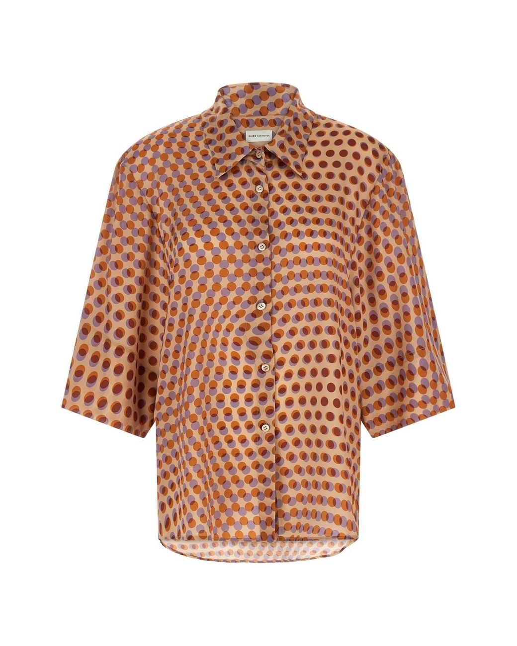 Dries Van Noten Brown 'clea' Shirt
