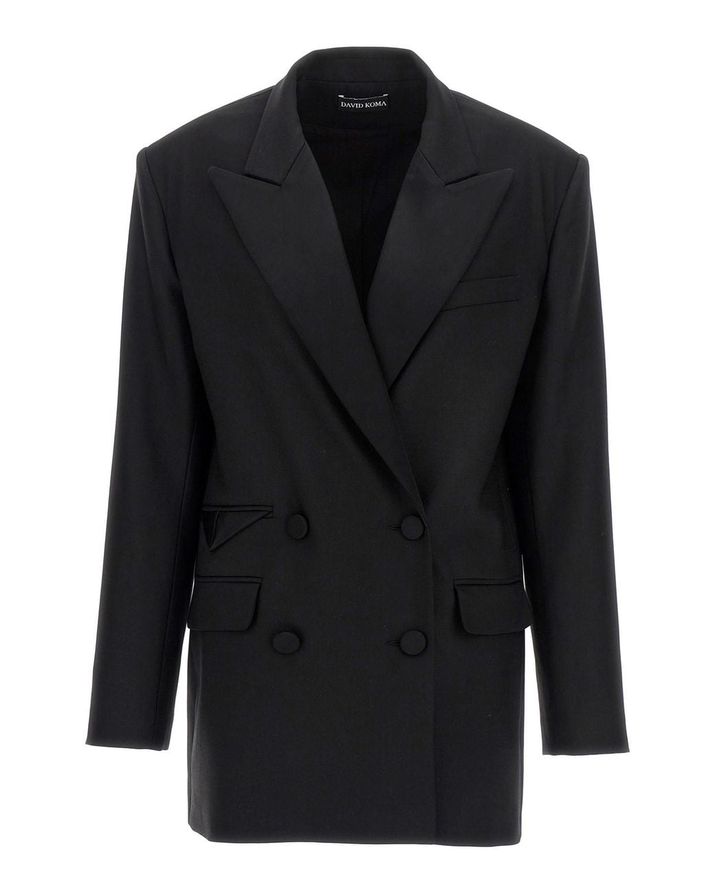 David Koma Black 'tailored Tuxedo' Blazer