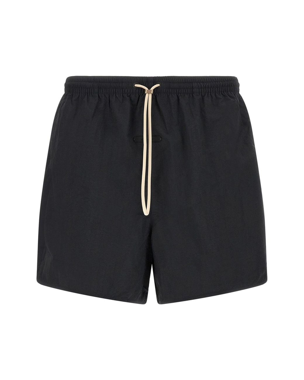 Fear Of God Black Logo Patch Swim Shorts for men