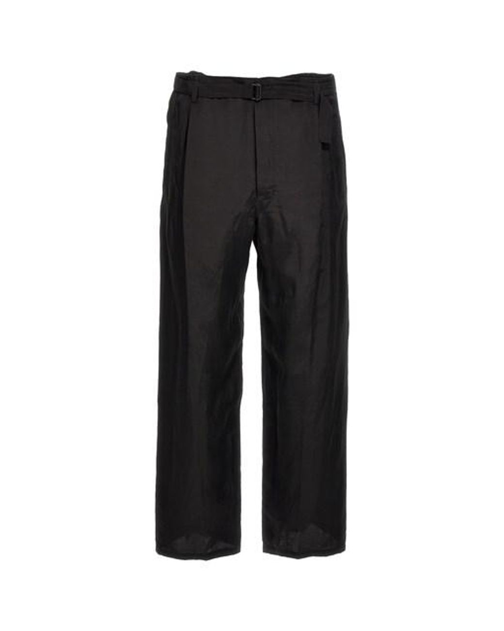 Lemaire Belted Easy' Pants in Black for Men | Lyst