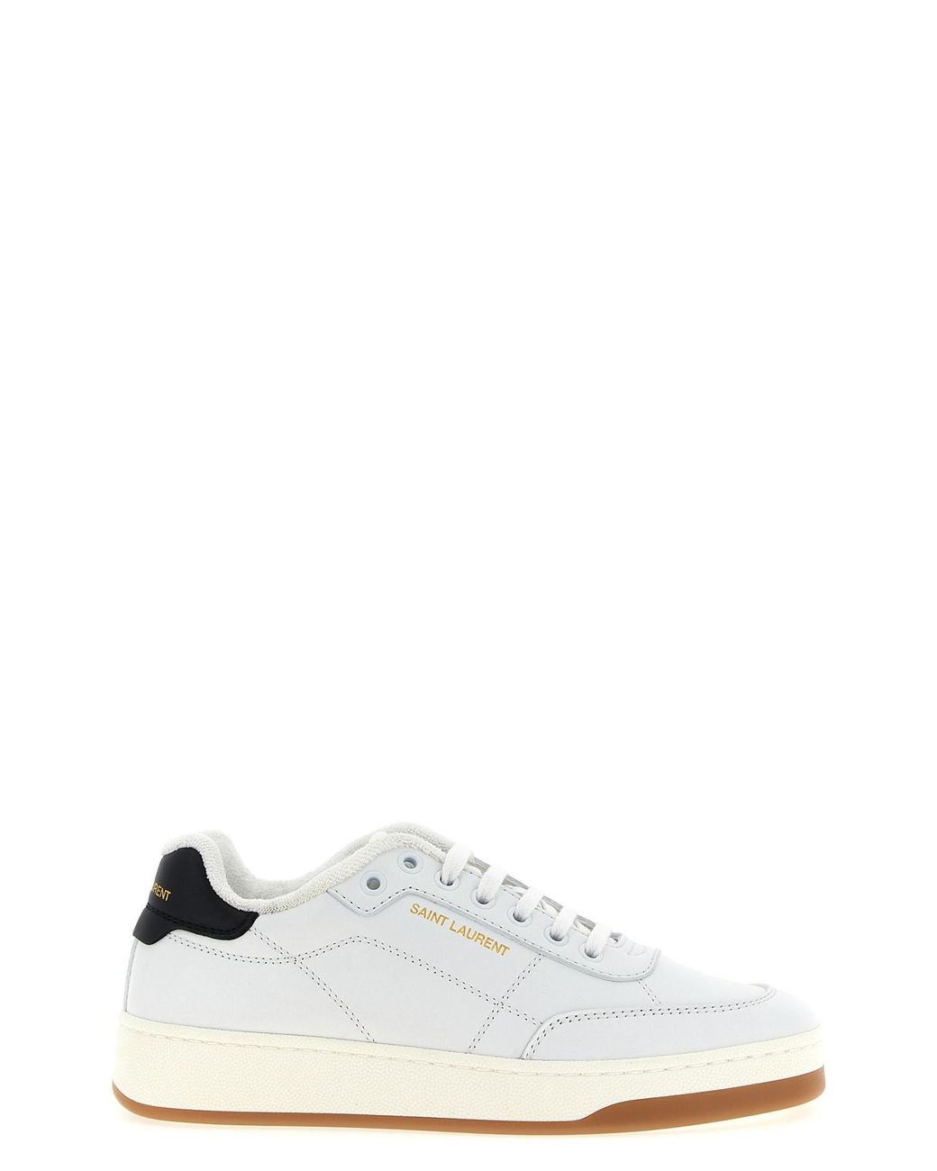 Saint Laurent White Sl/61 Low-Top Sneakers