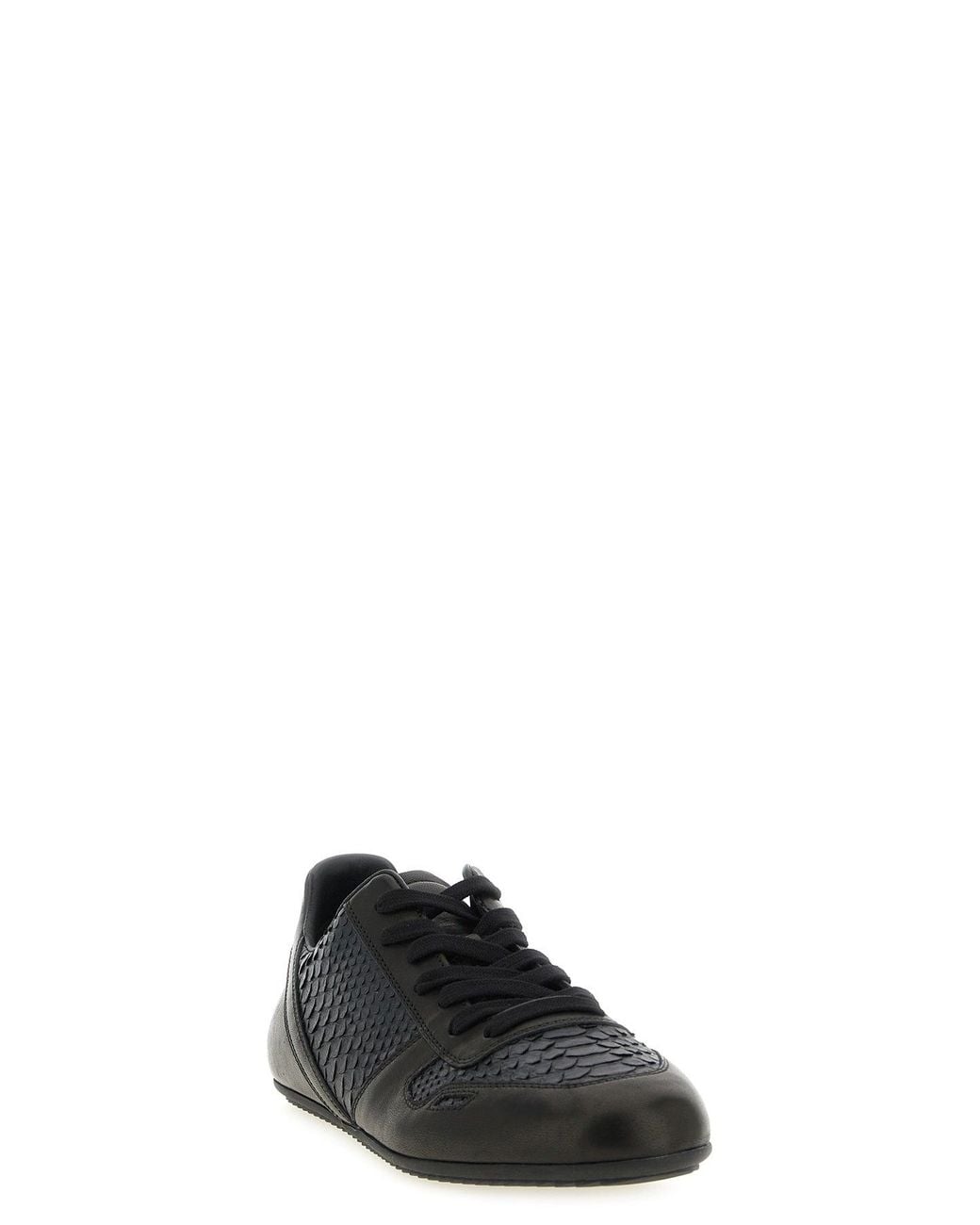 Rick Owens Sneaker Mit Python-Einsätzen in Black für Herren