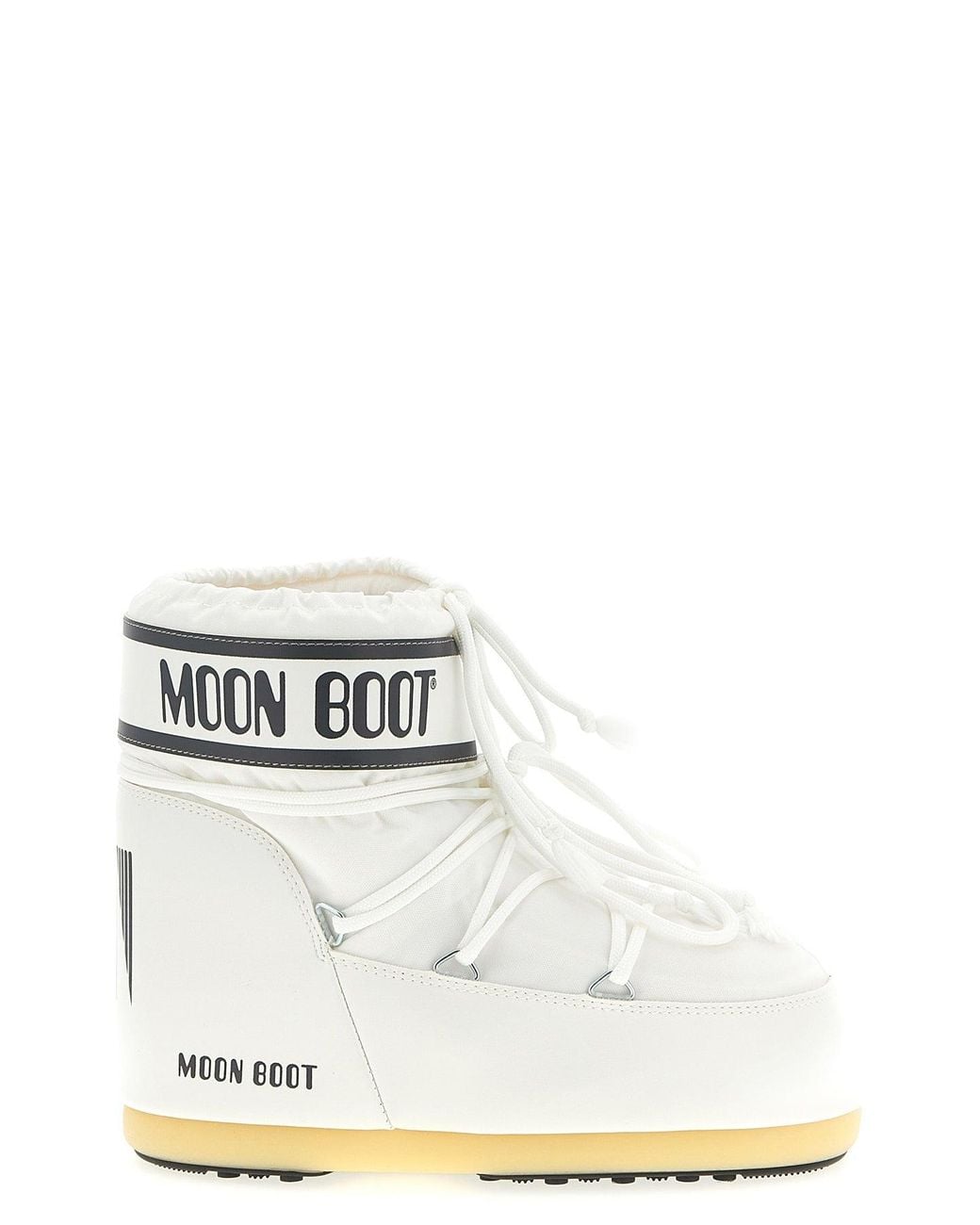 Moon Boot White 'Icon Low' Snow Boots