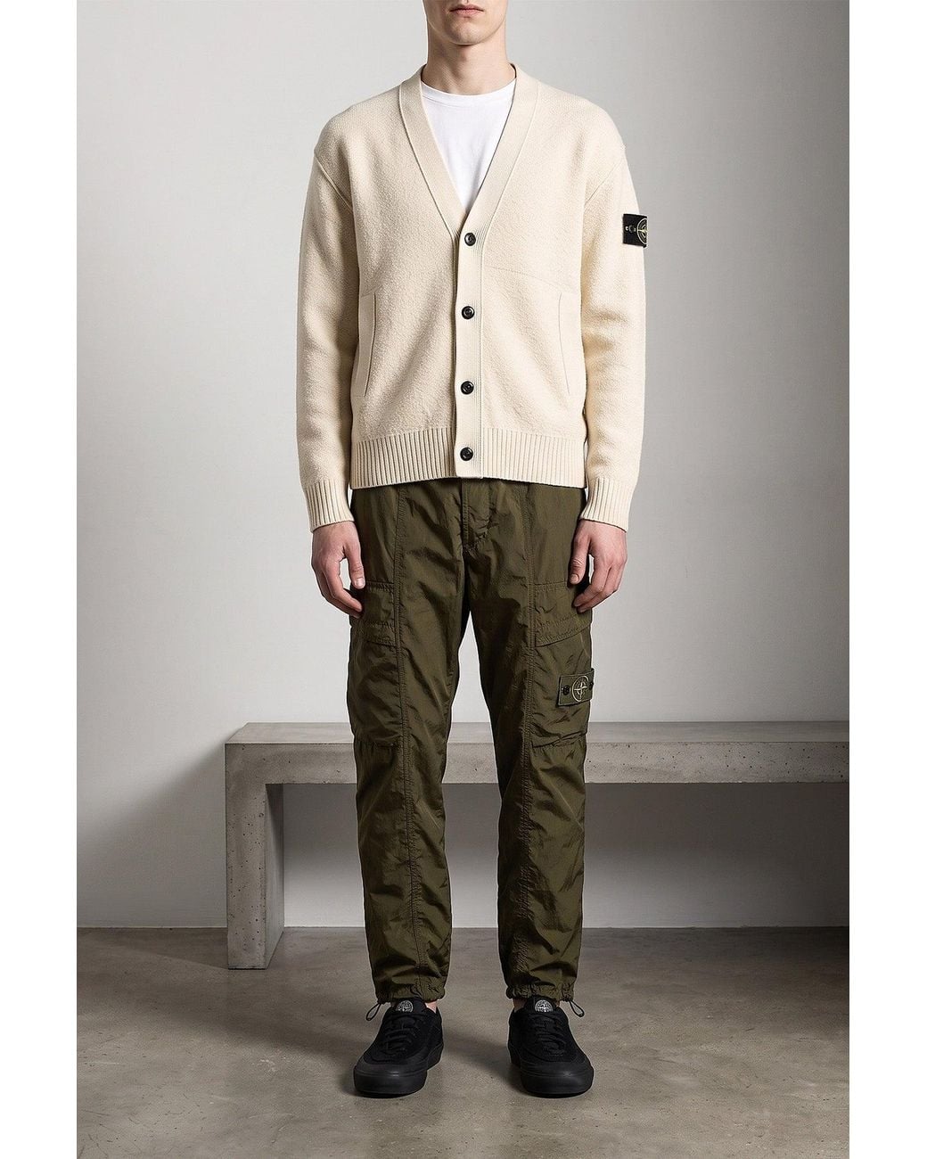Stone Island Natural '5100010' Cardigan for men