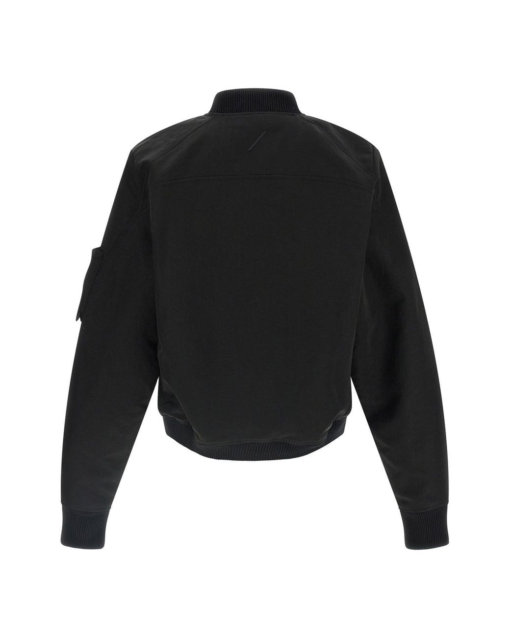 Thom Krom Black Zip-Front Bomber Jacket for men