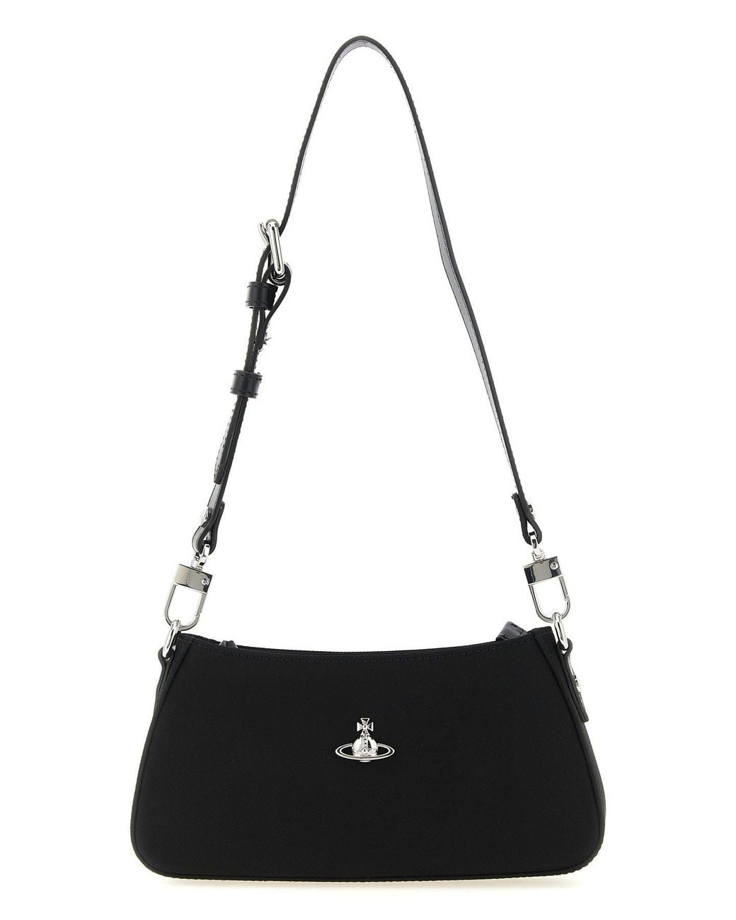 Vivienne Westwood Black Shoulder Bag With Metal Hardware