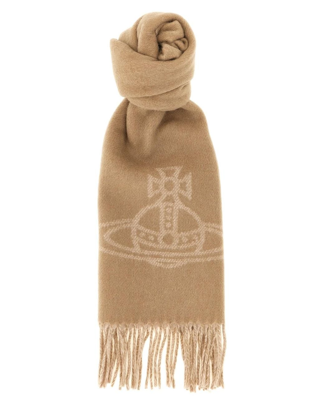 Vivienne Westwood Natural 'orb' Double-face Scarf