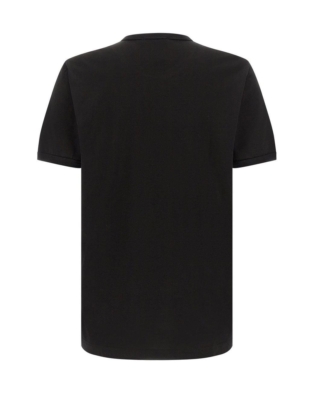 Dolce & Gabbana Black Logo Plaque T-Shirt for men