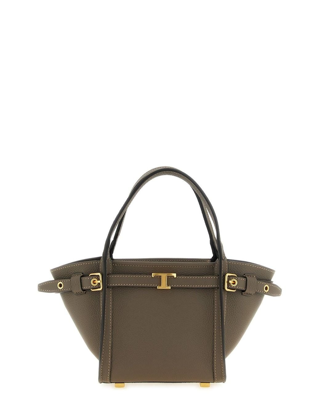Tod's Brown 'Tim' Mini Shopping Bag