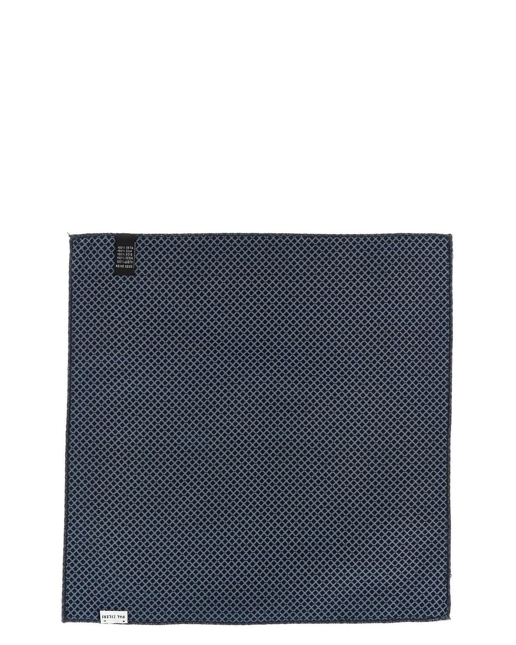 Pal Zileri Black Pocket Square 'Jacquard' for men