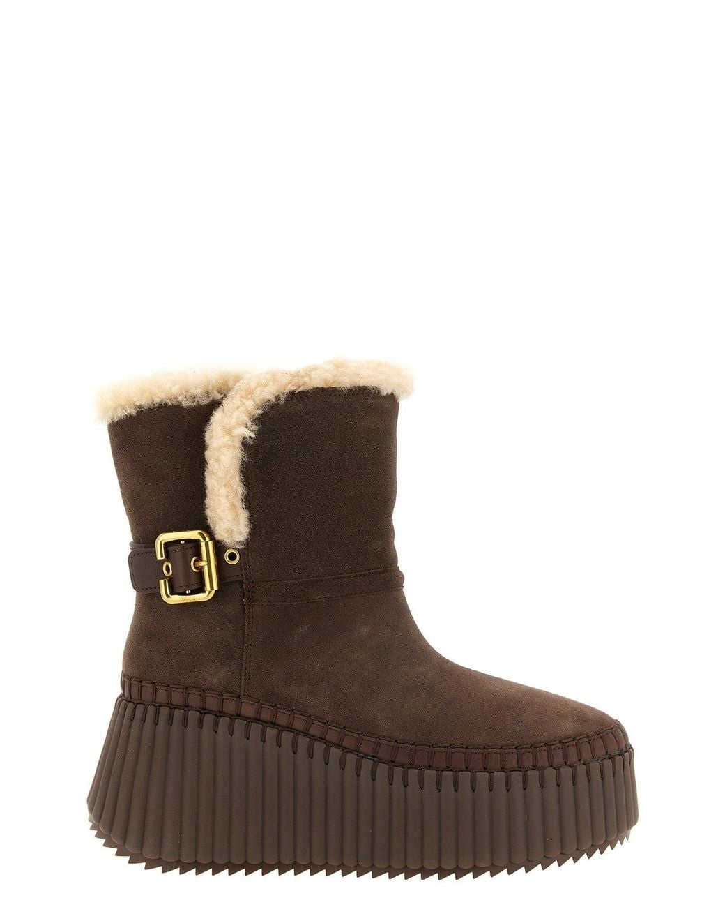 Chloé Brown Nama' Ankle Boot