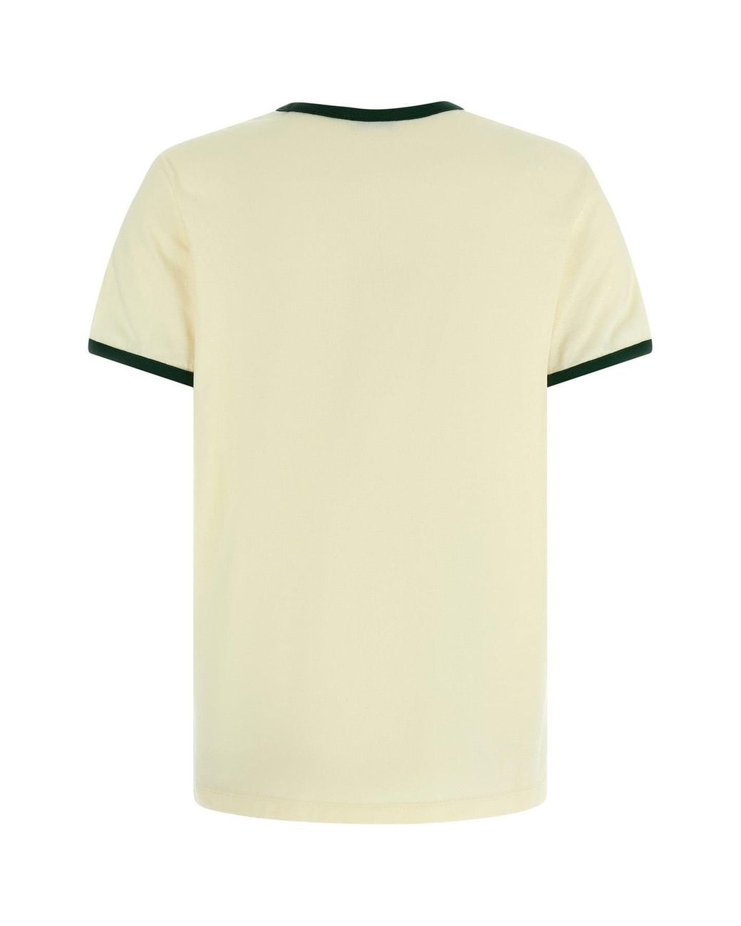 Moncler Yellow T-Shirt With Contrast Trims