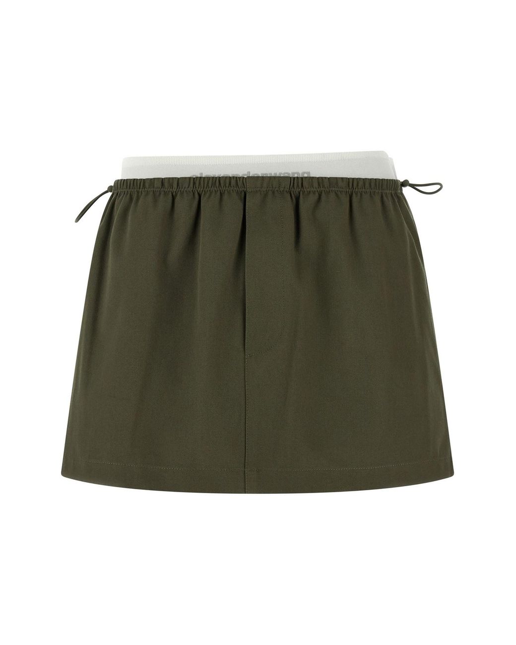 Alexander Wang Green Double Layer Waist Skirt