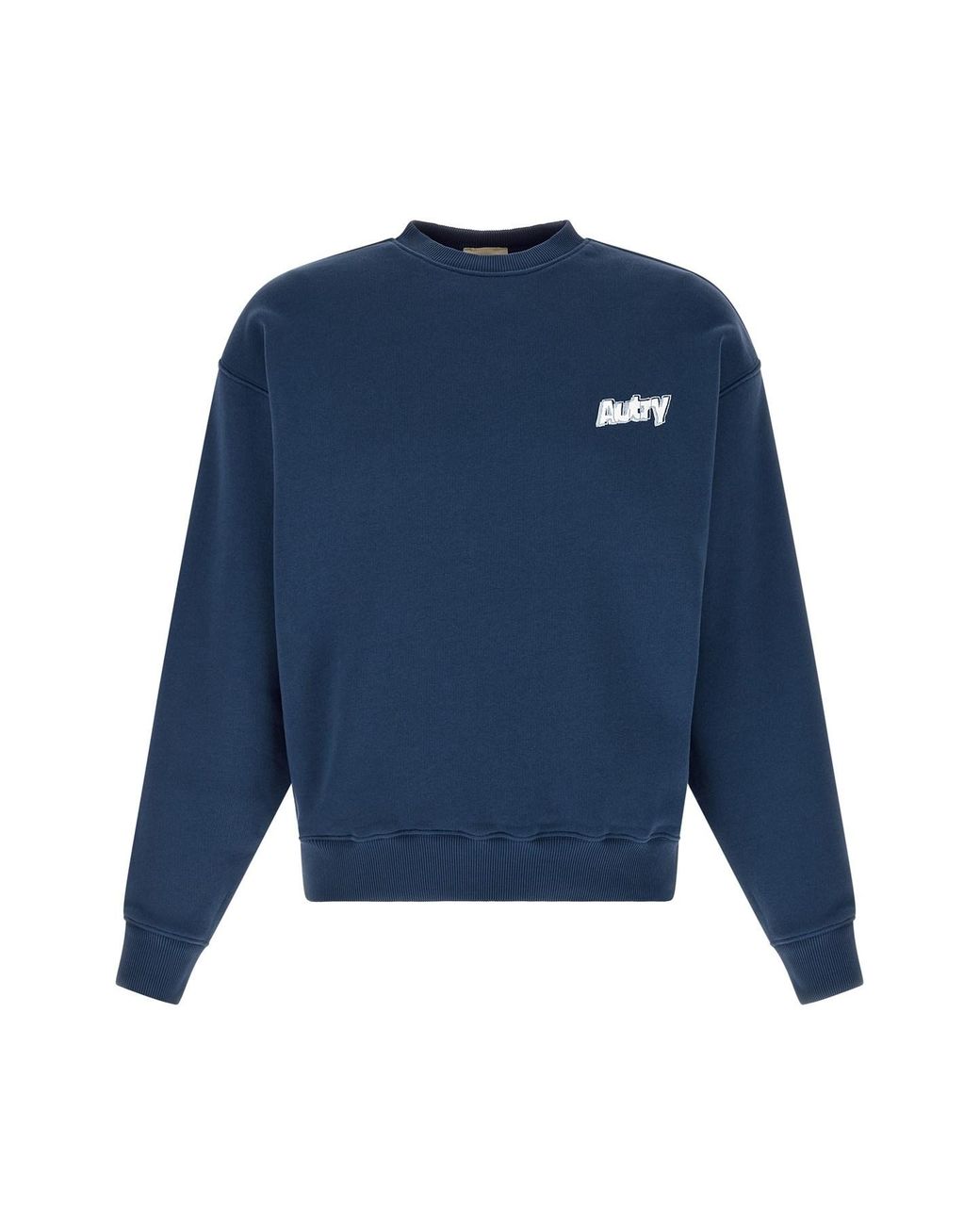 Autry Blue Logo Print Embroidery Sweatshirt for men