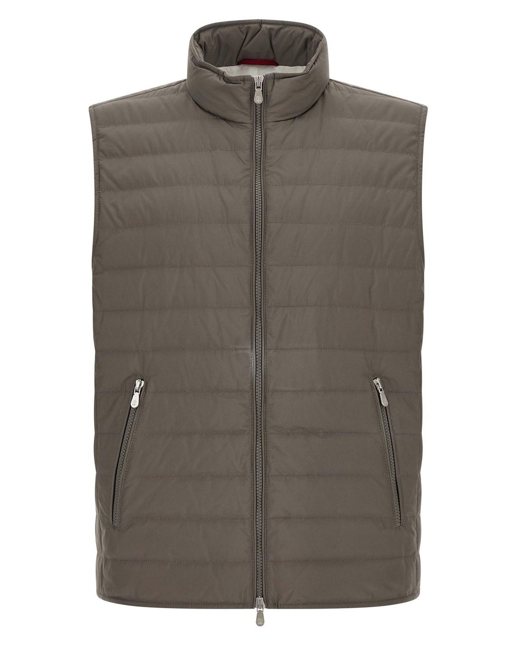 Brunello Cucinelli Brown Quilted Vest for men