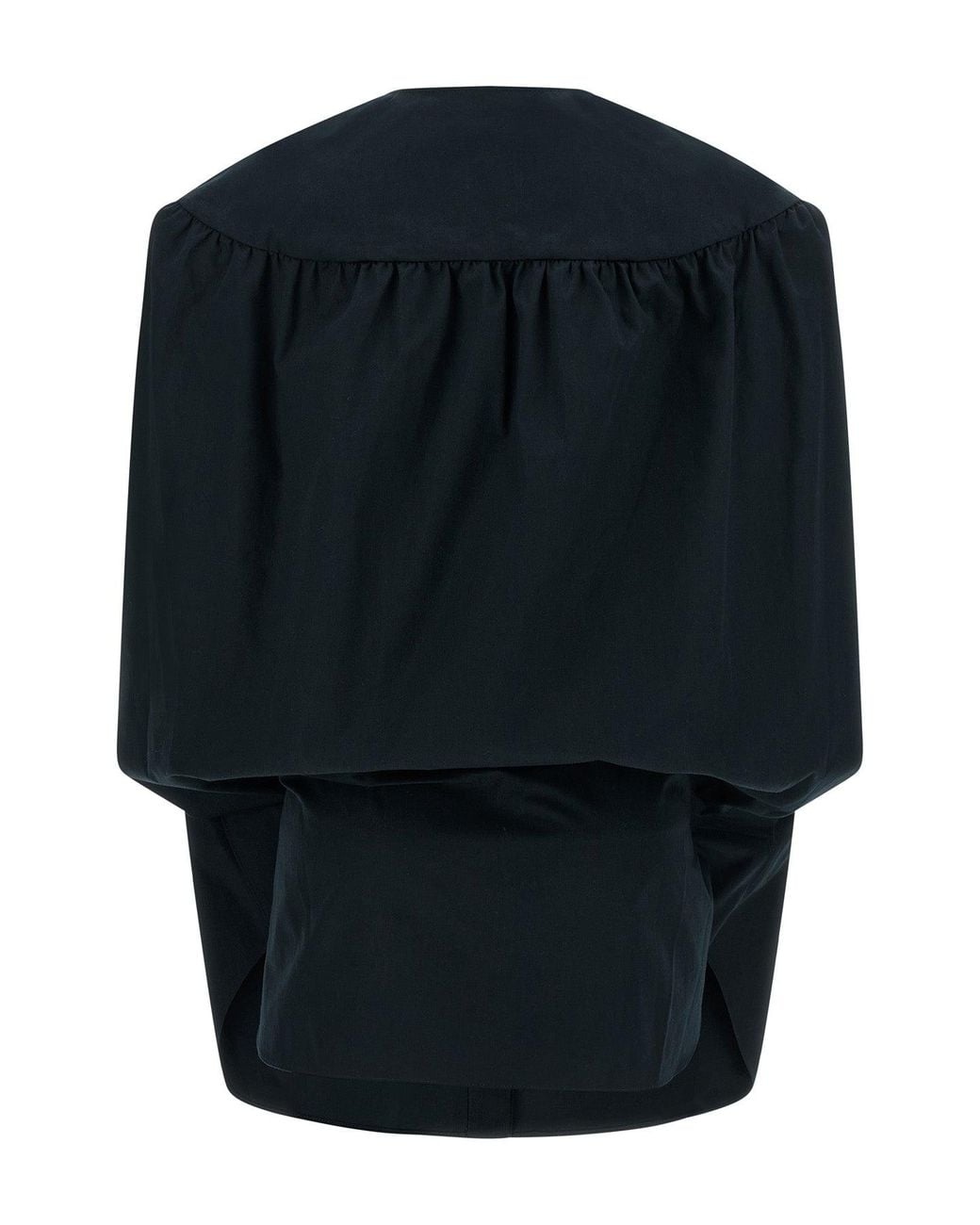 Jacquemus Blue Mini Dress With Cape Detail