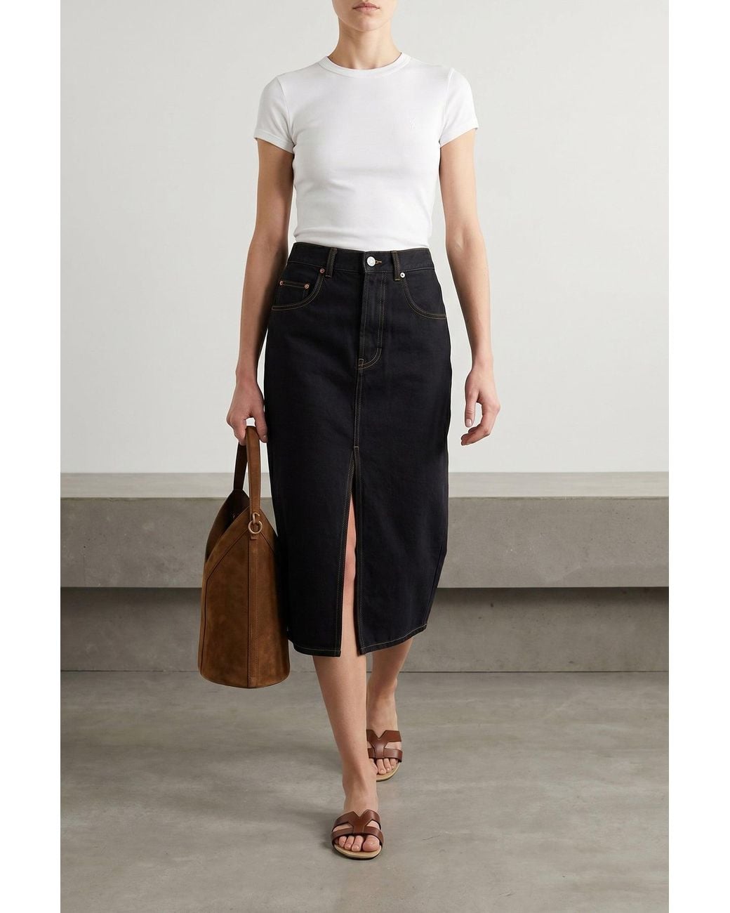 Saint Laurent Brown 'Mabrouka' Pantolette