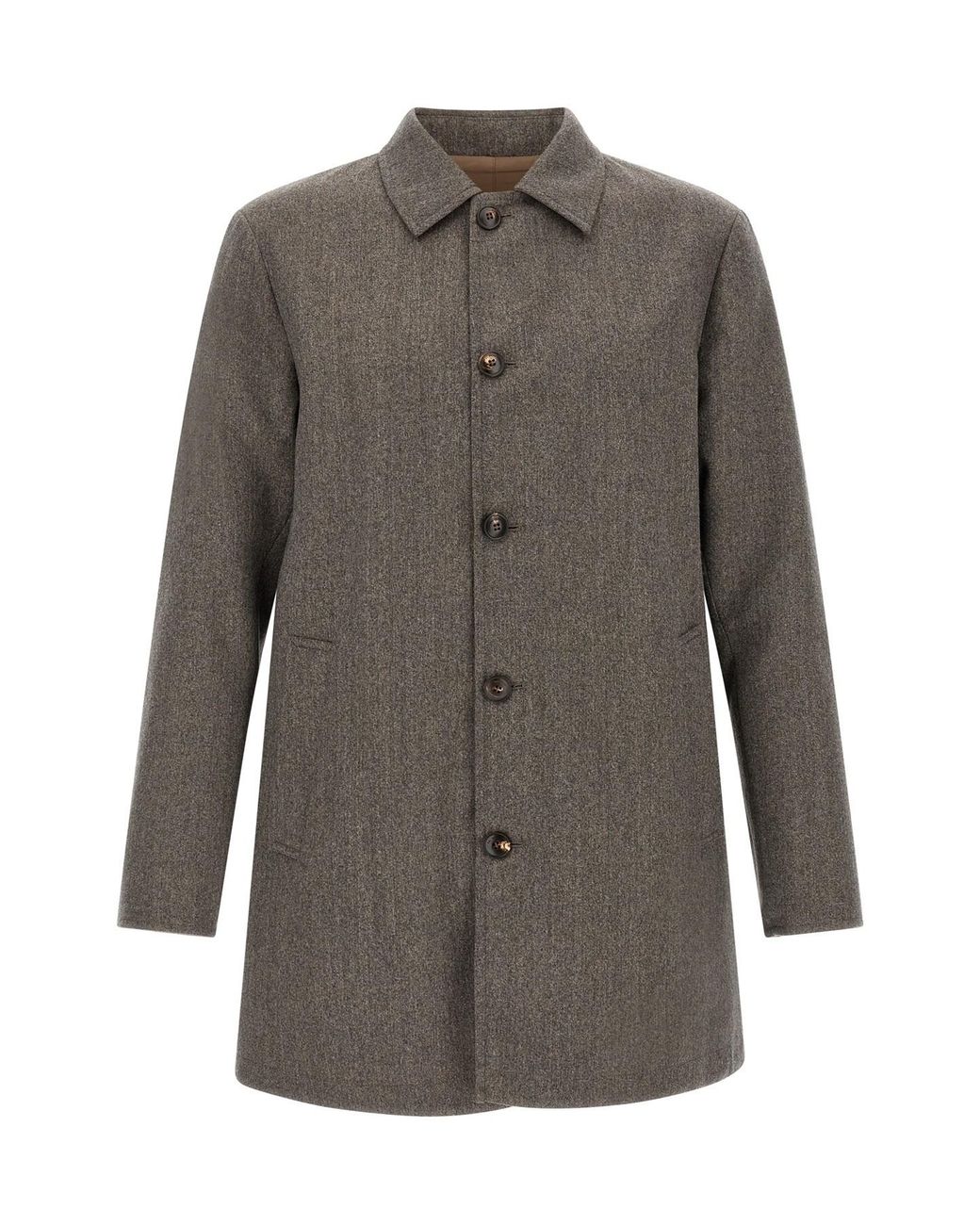 Pal Zileri Gray Reversible Waterproof for men