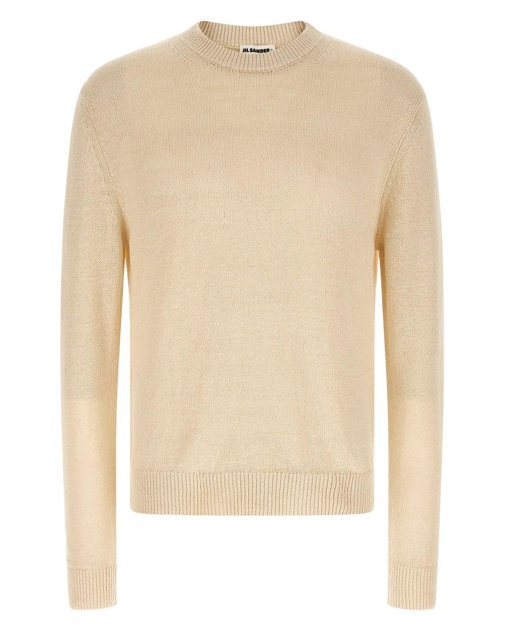 Jil Sander Natural Silk Hemp Sweater for men