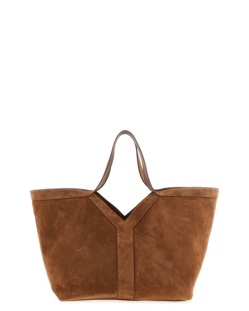 Saint Laurent Brown 'y' Large Shopping Bag
