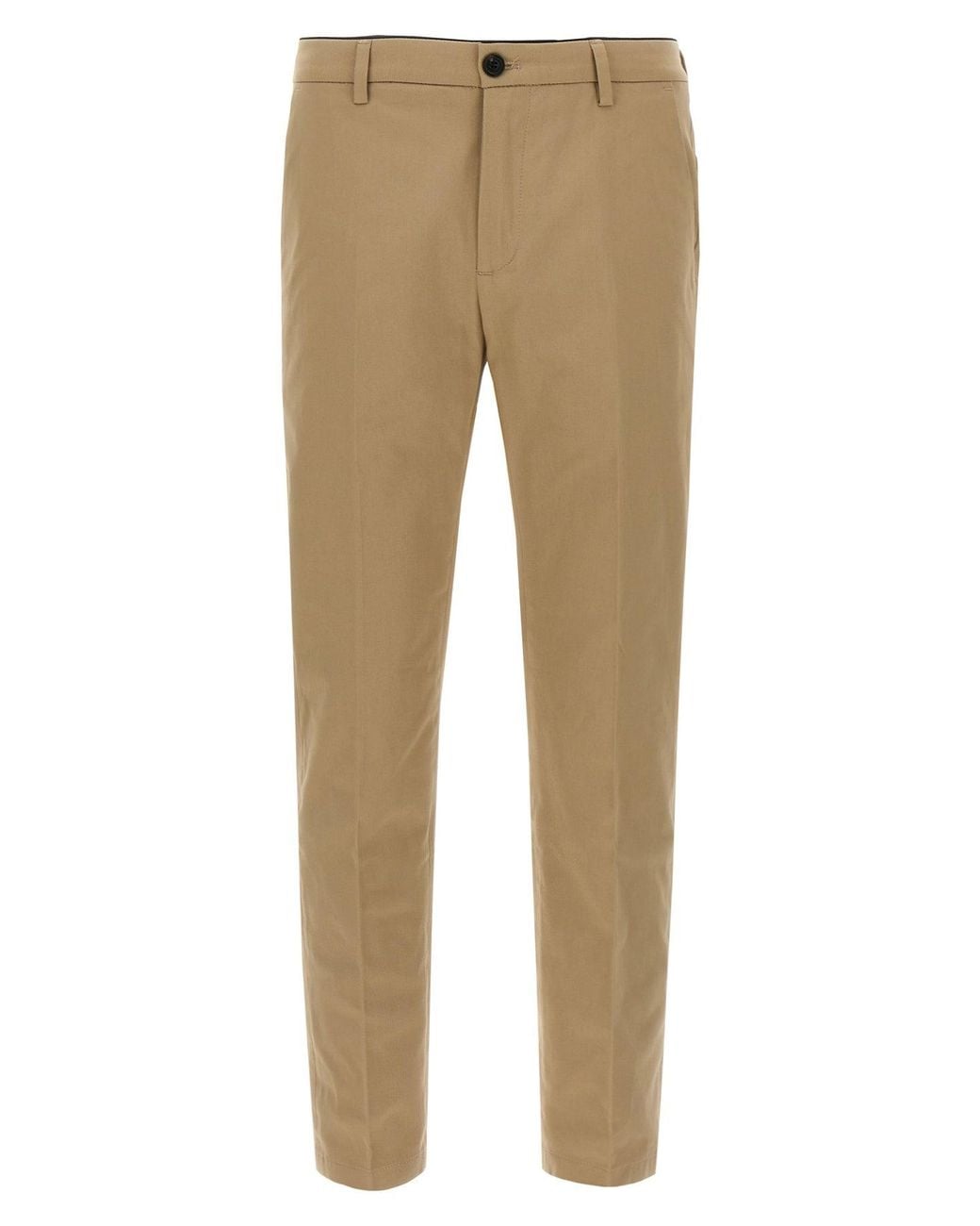 Department 5 Natural 'Prince Chino Slim Crop' Trousers for men