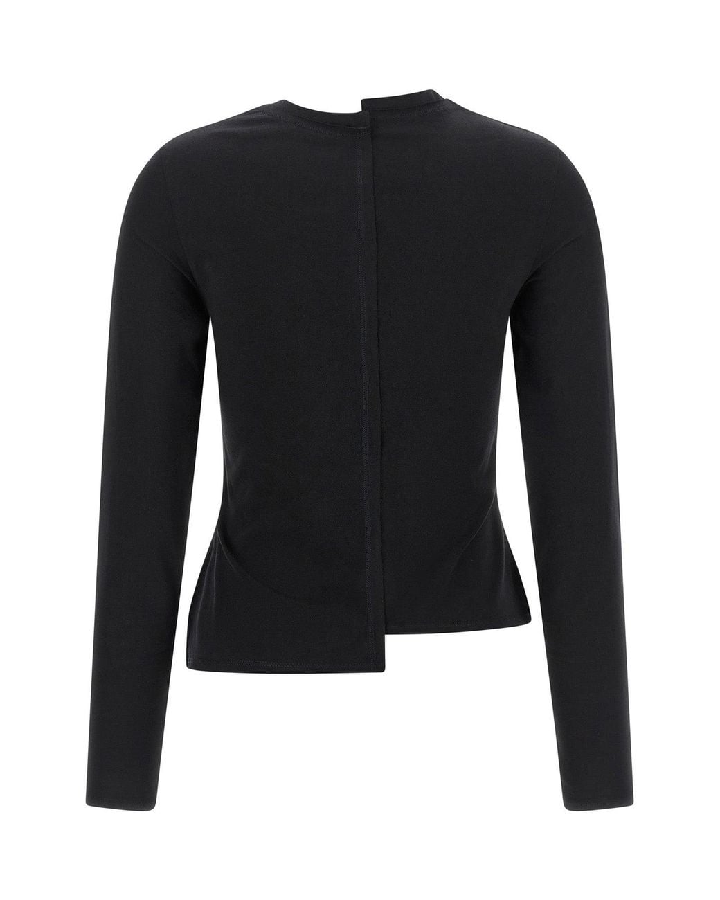 Y-3 Black T-Shirt With Asymmetrical Hem