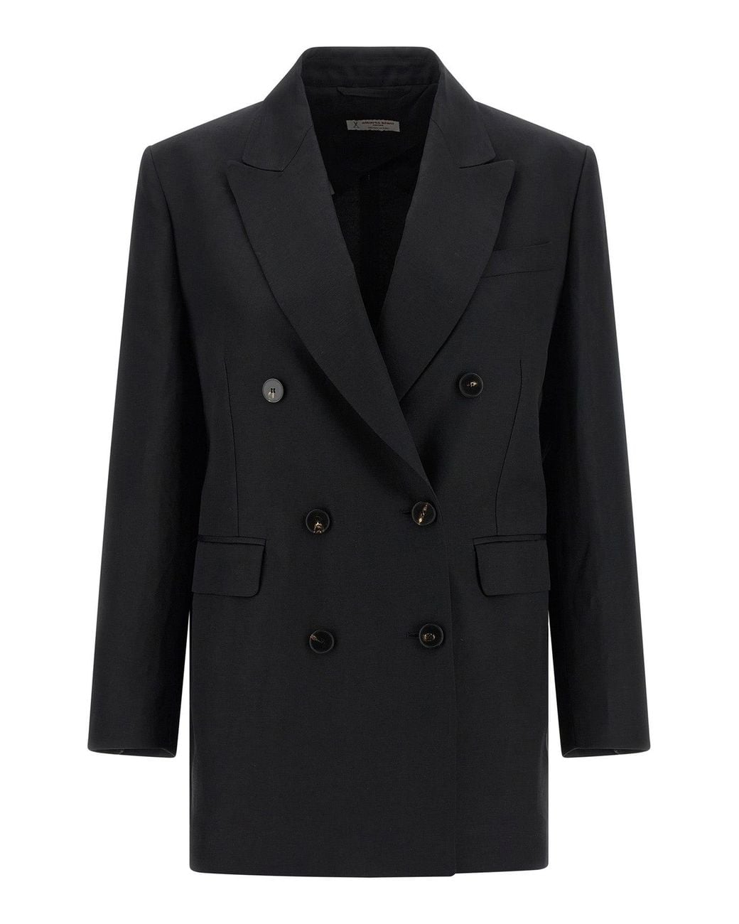 Alberto Biani Black Blazer Peak Lapels