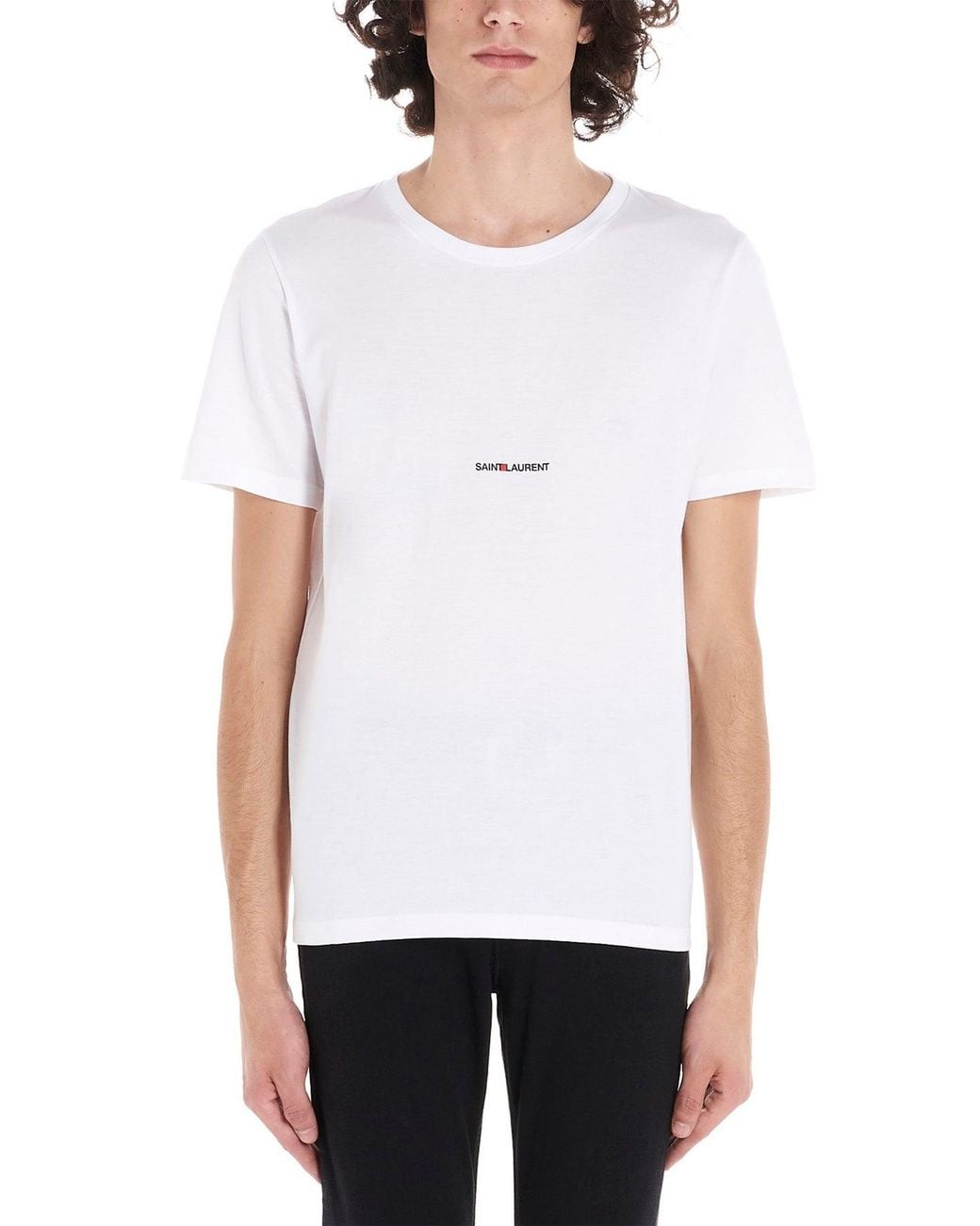 Saint Laurent White T-Shirt for men