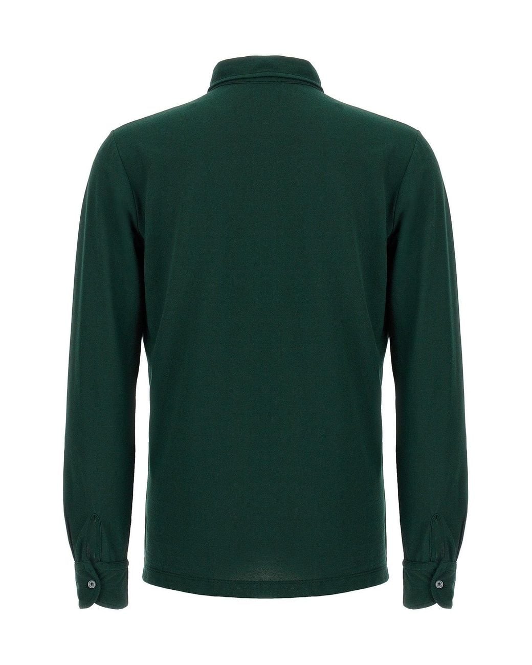 Zanone Green Ice Cotton Shirt With Classic Collar for men