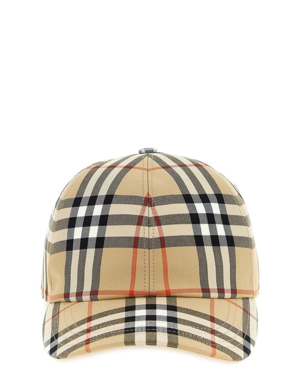 Burberry Natural Baseballkappe 'Classic Check'
