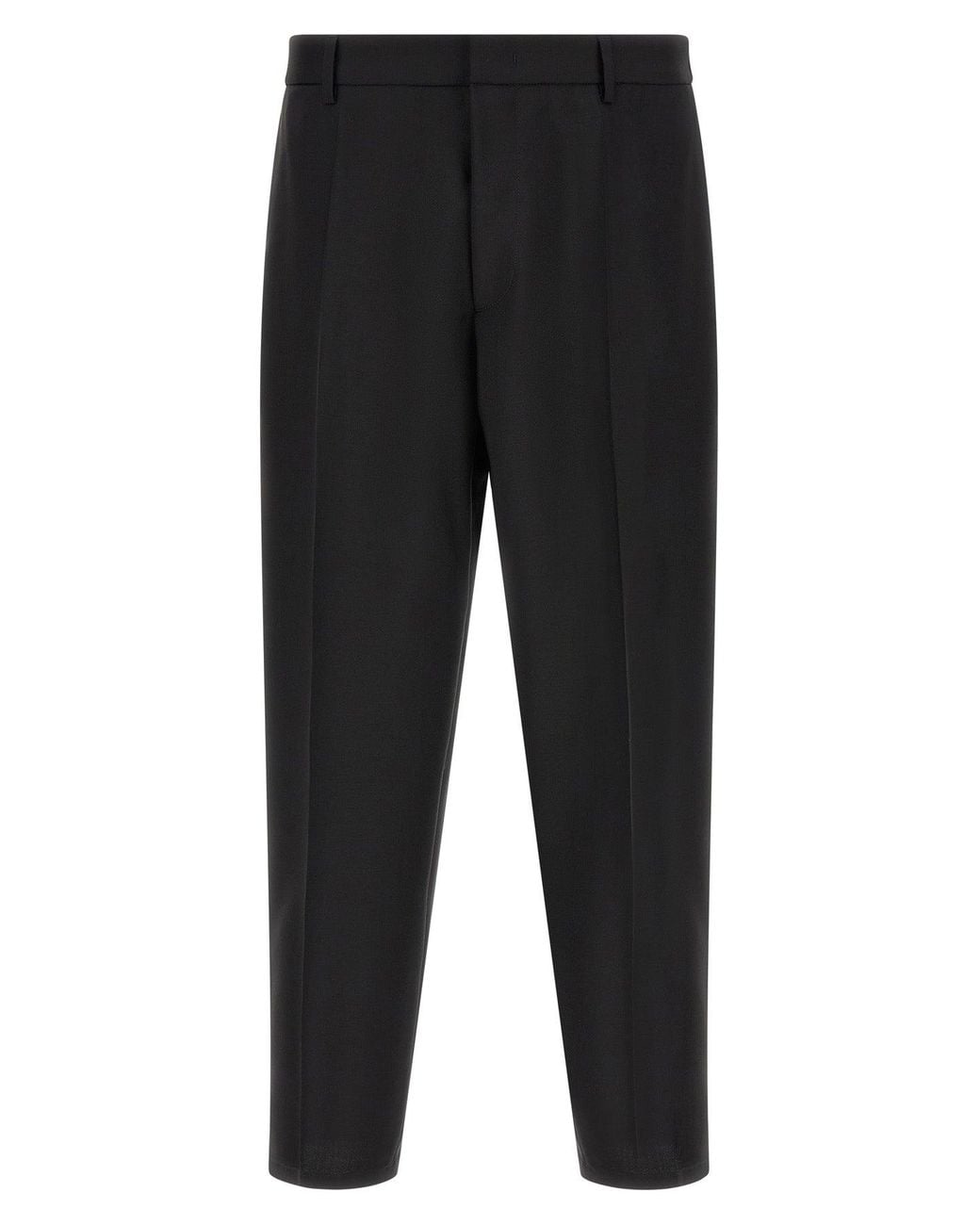 Jil Sander Black Virgin Wool And Mohair Trousers for men