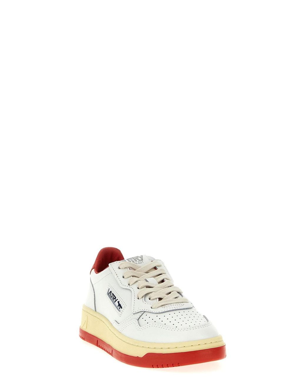 Autry White Sneaker 'Medalist Low' X Maison Kitsuné