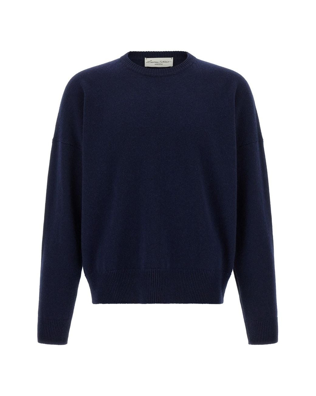 LARMERI STUDIO Blue Wool And Cashmere Sweater
