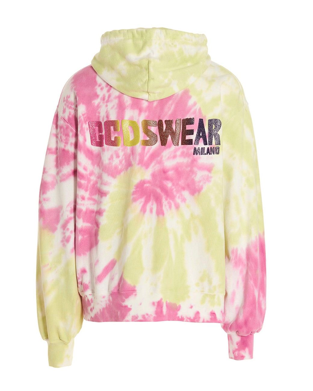 Gcds Pink Sweatshirt 'Tie Dye Oversized Hoodie' for men
