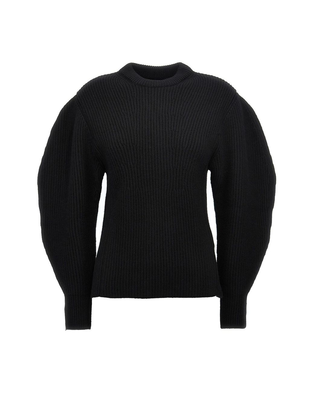 Jil Sander Black Ribbed Sweater